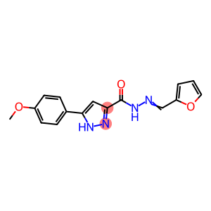 (E)-N-(furan-2-ylmethylene)-3-(4-methoxyphenyl)-1H-pyrazole-5-carbohydrazide