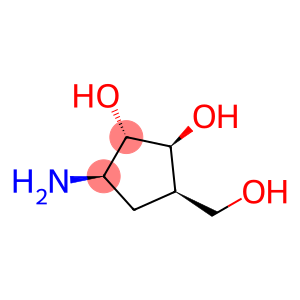 1,2-Cyclopentanediol, 3-amino-5-(hydroxymethyl)-, (1S,2S,3R,5R)- (9CI)