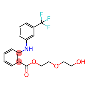Benzoic acid, 2[[3-(trifluoromethyl)phenyl]amino]-2-(hydroxyethoxy)ethyl ester