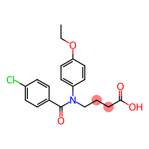 4-[p-Chlorobenzoyl(p-ethoxyphenyl)amino]butyric acid