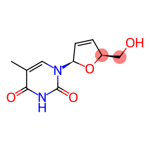 2′,3′-二脱氢-3′-脱氧胸苷, 核苷类似物,能抑制HIV逆转录酶
