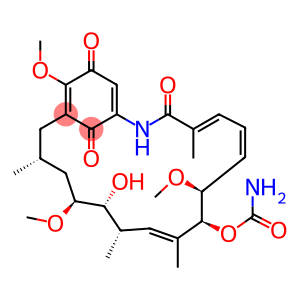 格尔德霉素, 来源于吸水链霉菌,一种HSP90抑制剂