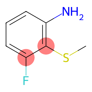 Benzenamine, 3-fluoro-2-(methylthio)- (9CI)