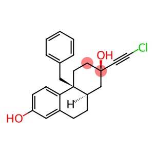 2,7-Phenanthrenediol, 2-(2-chloroethynyl)-1,2,3,4,4a,9,10,10a-octahydro-4a-(phenylmethyl)-, (2R,4aS,10aR)-