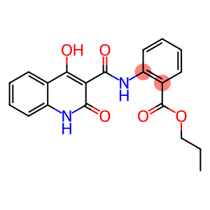 propyl 2-{[(4-hydroxy-2-oxo-1,2-dihydroquinolin-3-yl)carbonyl]amino}benzoate