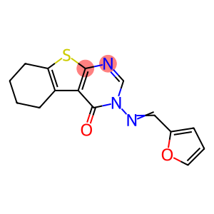 3-[(2-furylmethylene)amino]-5,6,7,8-tetrahydro[1]benzothieno[2,3-d]pyrimidin-4(3H)-one