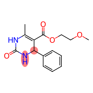 5-Pyrimidinecarboxylic acid, 1,2,3,4-tetrahydro-6-methyl-2-oxo-4-phenyl-, 2-methoxyethyl ester