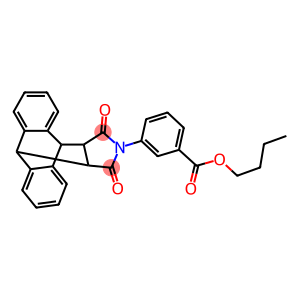 butyl 3-(16,18-dioxo-17-azapentacyclo[6.6.5.0~2,7~.0~9,14~.0~15,19~]nonadeca-2,4,6,9,11,13-hexaen-17-yl)benzoate