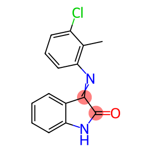 3-[(3-chloro-2-methylphenyl)imino]-1,3-dihydro-2H-indol-2-one