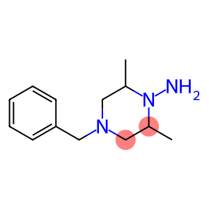 1-Piperazinamine, 2,6-dimethyl-4-(phenylmethyl)-
