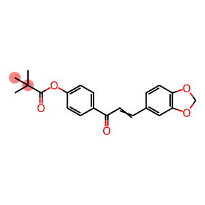 4-[(2Z)-3-(2H-1,3-benzodioxol-5-yl)prop-2-enoyl]phenyl 2,2-dimethylpropanoate