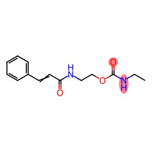 N-Ethylcarbamic acid 2-[(1-oxo-3-phenyl-2-propenyl)amino]ethyl ester