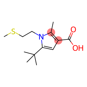 1H-Pyrrole-3-carboxylic acid, 5-(1,1-dimethylethyl)-2-methyl-1-[2-(methylthio)ethyl]-