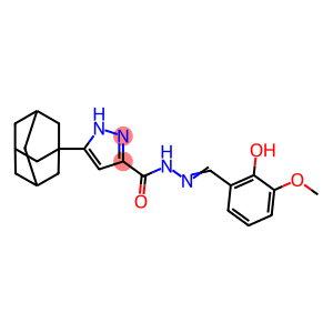 1H-Pyrazole-3-carboxylic acid, 5-tricyclo[3.3.1.13,7]dec-1-yl-, 2-[(2-hydroxy-3-methoxyphenyl)methylene]hydrazide