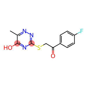 1-(4-fluorophenyl)-2-[(5-hydroxy-6-methyl-1,2,4-triazin-3-yl)sulfanyl]ethanone