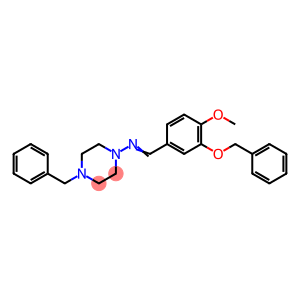 4-benzyl-N-[3-(benzyloxy)-4-methoxybenzylidene]piperazin-1-amine