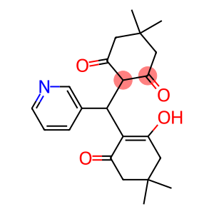2-[(2-hydroxy-4,4-dimethyl-6-oxocyclohex-1-en-1-yl)(pyridin-3-yl)methyl]-5,5-dimethylcyclohexane-1,3-dione