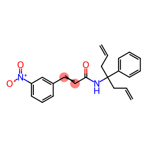 2-Propenamide, 3-(3-nitrophenyl)-N-[1-phenyl-1-(2-propen-1-yl)-3-buten-1-yl]-