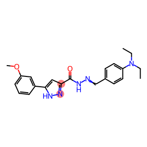 N'-{(E)-[4-(diethylamino)phenyl]methylidene}-3-(3-methoxyphenyl)-1H-pyrazole-5-carbohydrazide