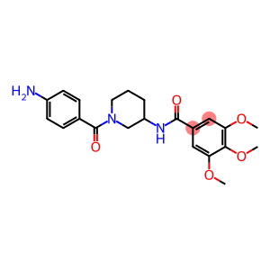N-(1-(p-Aminobenzoyl)-3-piperidyl)-3,4,5-trimethoxybenzamide hydrate