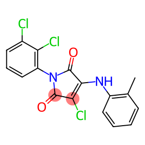 3-chloro-1-(2,3-dichlorophenyl)-4-(2-toluidino)-1H-pyrrole-2,5-dione