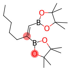 2,2μ-[(1Z)-1-Pentyl-1,2-ethenediyl]bis[4,4,5,5-tetramethyl-1,3,2-dioxaborolane],  1-[cis-1,2-Bis(4,4,5,5-tetramethyl-1,3,2-dioxaborolan-2-yl)]  heptene