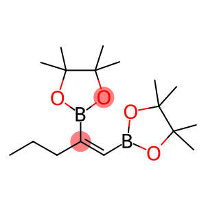 2,2μ-[(1Z)-1-Propyl-1,2-ethenediyl]bis[4,4,5,5-tetramethyl-1,3,2-dioxaborolane],  1-[cis-1,2-Bis(4,4,5,5-tetramethyl-1,3,2-dioxaborolan-2-yl)]  pentene