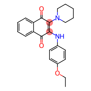 1,4-Naphthalenedione, 2-[(4-ethoxyphenyl)amino]-3-(1-piperidinyl)-