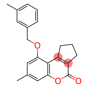 7-methyl-9-[(3-methylbenzyl)oxy]-2,3-dihydrocyclopenta[c]chromen-4(1H)-one