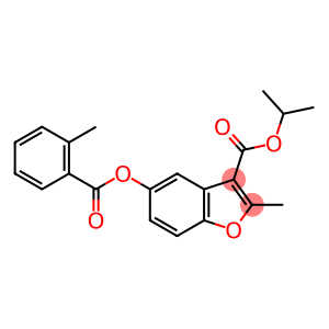 isopropyl 2-methyl-5-((2-methylbenzoyl)oxy)benzofuran-3-carboxylate
