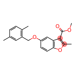 methyl 5-((2,5-dimethylbenzyl)oxy)-2-methylbenzofuran-3-carboxylate