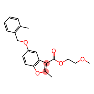 3-Benzofurancarboxylic acid, 2-methyl-5-[(2-methylphenyl)methoxy]-, 2-methoxyethyl ester