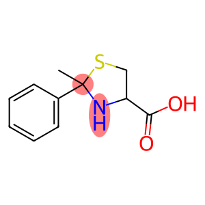 4-Thiazolidinecarboxylic acid, 2-methyl-2-phenyl-