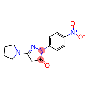 2,4-dihydro-2-(4-nitrophenyl)-5-(1-pyrrolidinyl)-3h-pyrazol-3-on