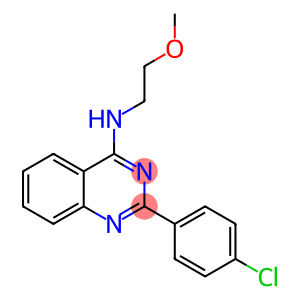 4-Quinazolinamine, 2-(4-chlorophenyl)-N-(2-methoxyethyl)-