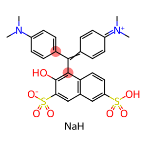 [4-[4-(dimethylamino)-alpha-(2-hydroxy-3,6-disulphonato-1-naphthyl)benzylidene]cyclohexa-2,5-dien-1-ylidene]dimethylammonium inner salt sodium salt