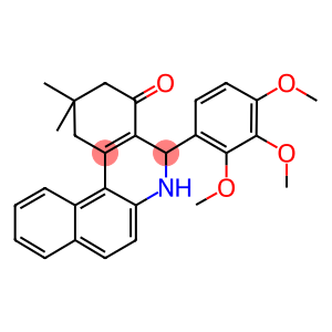 2,2-dimethyl-5-(2,3,4-trimethoxyphenyl)-2,3,5,6-tetrahydrobenzo[a]phenanthridin-4(1H)-one