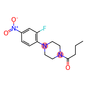 1-butyryl-4-{2-fluoro-4-nitrophenyl}piperazine
