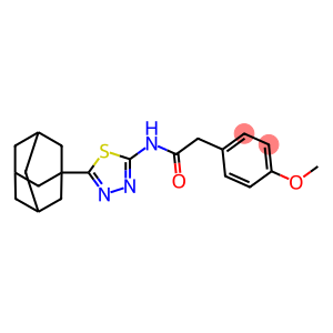 N-[5-(1-adamantyl)-1,3,4-thiadiazol-2-yl]-2-(4-methoxyphenyl)acetamide