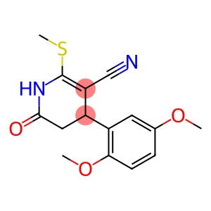 4-(2,5-dimethoxyphenyl)-2-(methylsulfanyl)-6-oxo-1,4,5,6-tetrahydro-3-pyridinecarbonitrile