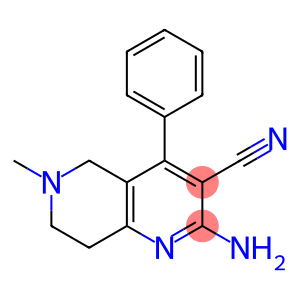2-amino-6-methyl-4-phenyl-5,6,7,8-tetrahydro[1,6]naphthyridine-3-carbonitrile