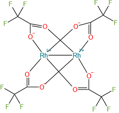acetic acid, trifluoro-, rhodium(2+) salt