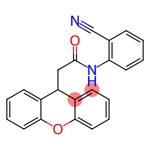 N-(2-cyanophenyl)-2-(9H-xanthen-9-yl)acetamide