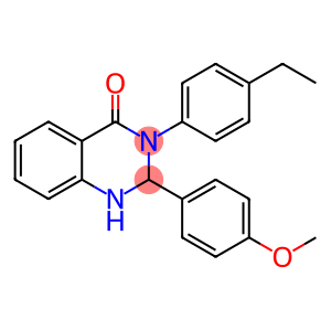 4(1H)-Quinazolinone, 3-(4-ethylphenyl)-2,3-dihydro-2-(4-methoxyphenyl)-