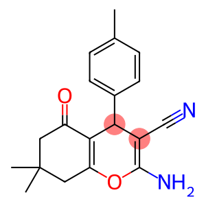 2-amino-7,7-dimethyl-4-(4-methylphenyl)-5-oxo-5,6,7,8-tetrahydro-4H-chromene-3-carbonitrile