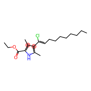 ethyl 4-(1-chloro-1-decenyl)-3,5-dimethyl-1H-pyrrole-2-carboxylate