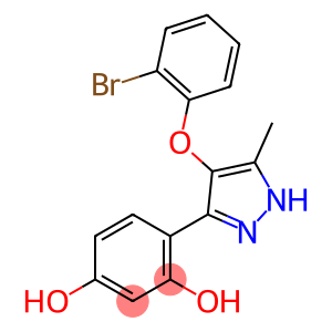 4-[4-(2-bromophenoxy)-5-methyl-1H-pyrazol-3-yl]-1,3-Benzenediol