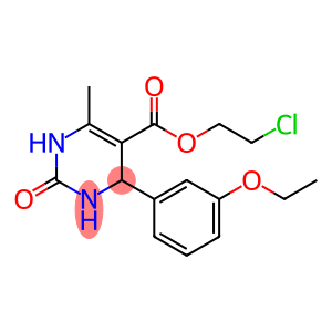 2-chloroethyl 4-(3-ethoxyphenyl)-6-methyl-2-oxo-1,2,3,4-tetrahydro-5-pyrimidinecarboxylate