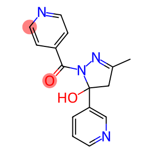 1-isonicotinoyl-3-methyl-5-(3-pyridinyl)-4,5-dihydro-1H-pyrazol-5-ol