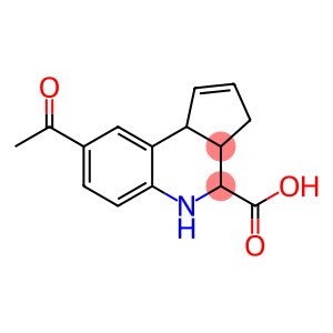 3H-Cyclopenta[c]quinoline-4-carboxylic acid, 8-acetyl-3a,4,5,9b-tetrahydro-